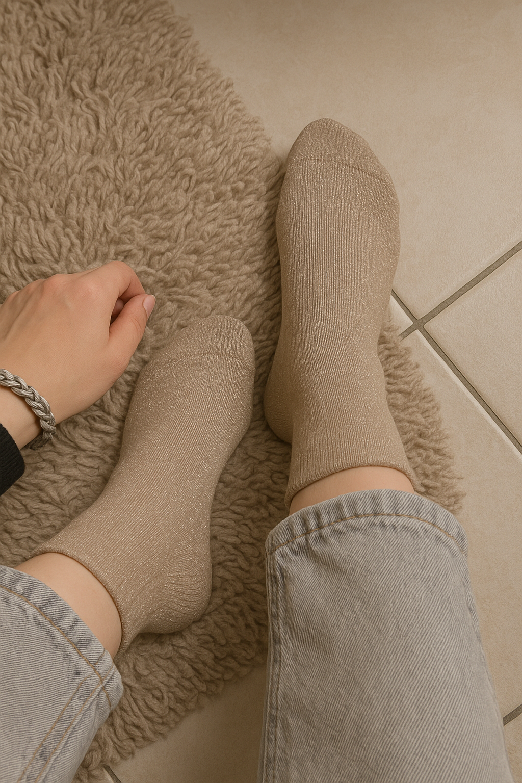 Chaussettes pailletées LUNA